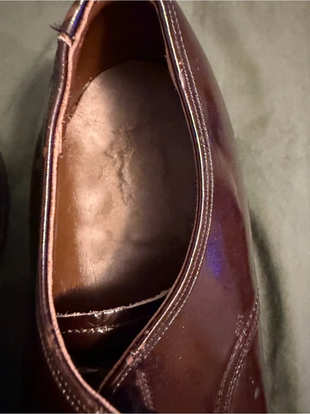 Supreme Brown Two-Tone Leather Oxford Shoes